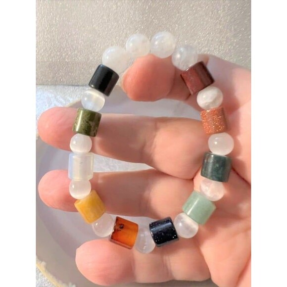 Multi Gemstone Bracelet - 9mm - Picture 2 of 3
